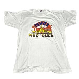 80s Vintage Mud Duck Denver Airport Shirt XL